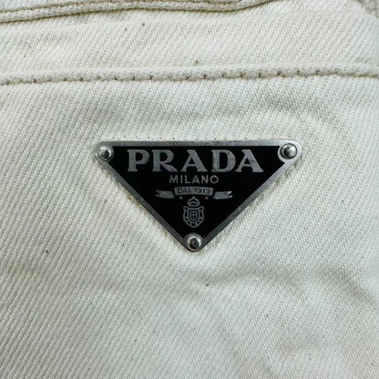 Prada Triangle Logo Denim Pants Size 46