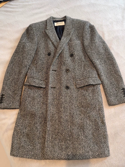Saint Laurent Men's Houndstooth Coat