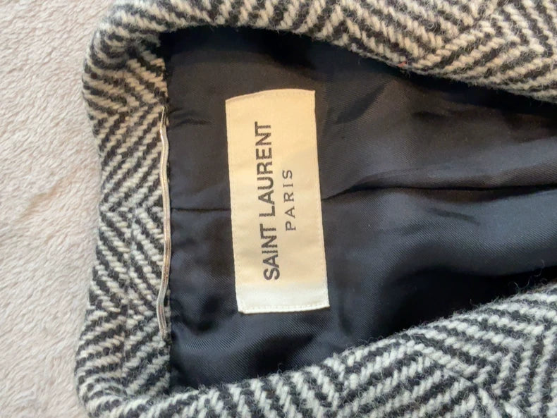 Saint Laurent Men's Houndstooth Coat