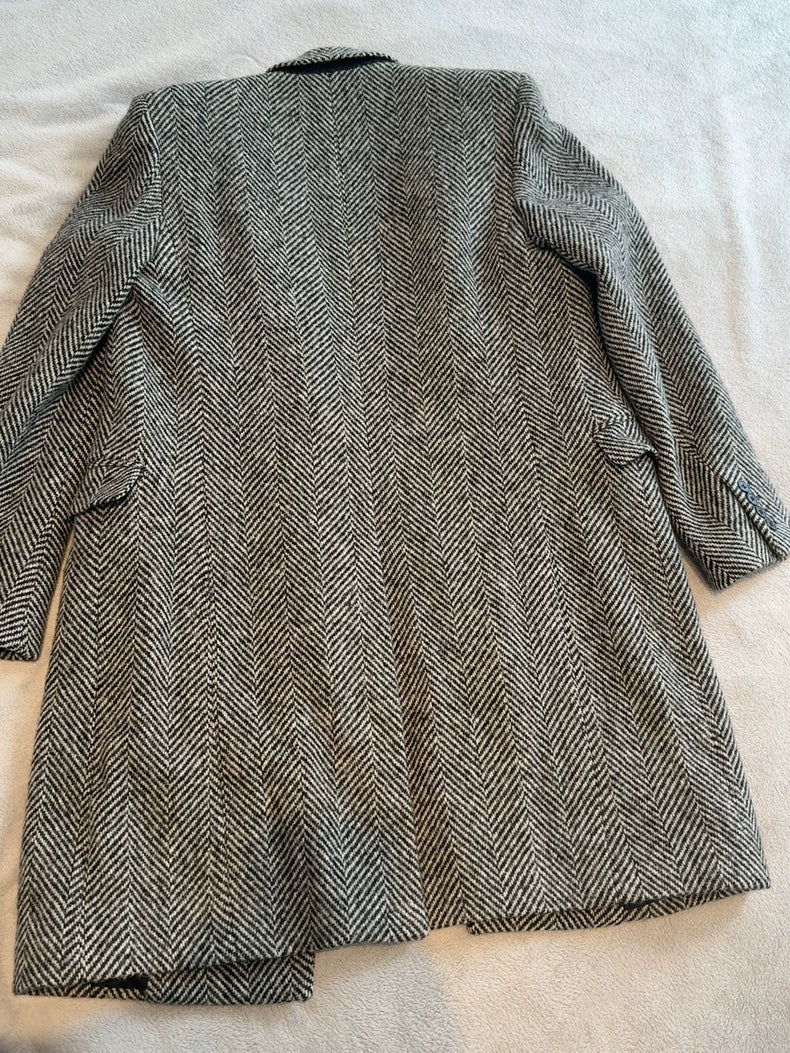 Saint Laurent Men's Houndstooth Coat