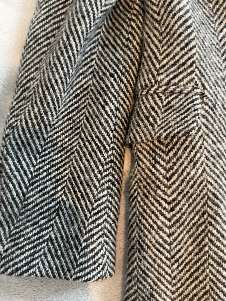 Saint Laurent Men's Houndstooth Coat