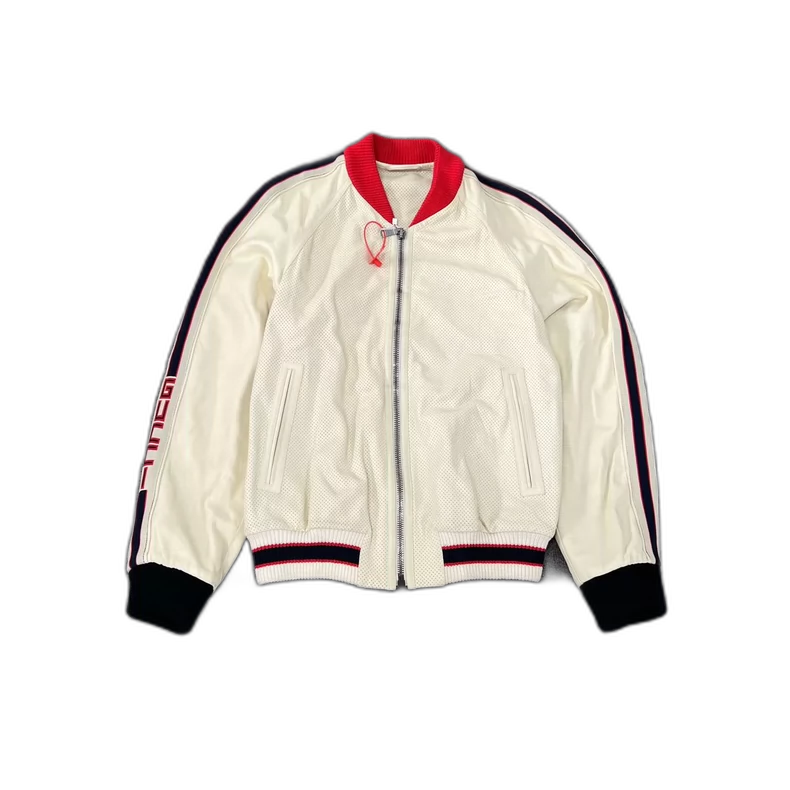 Gucci Logo Leather Jacket for Men