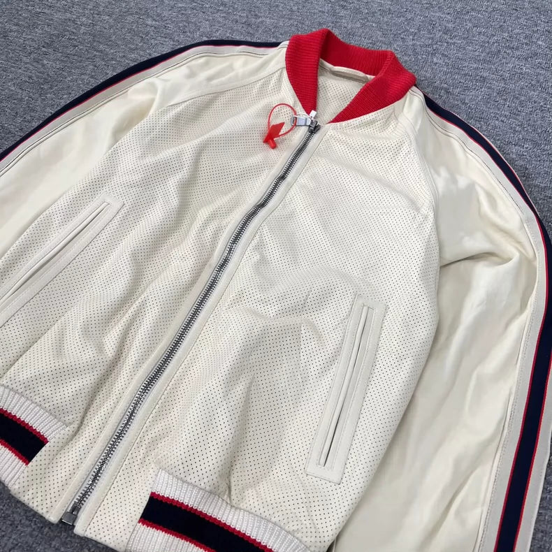 Gucci Logo Leather Jacket for Men