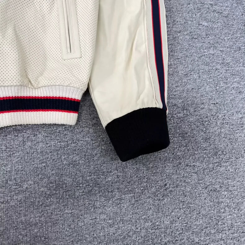 Gucci Logo Leather Jacket for Men