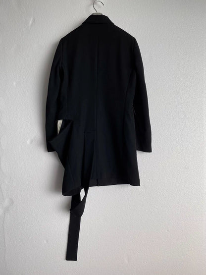 Comme des Garcons Wool Tear Strap Coat