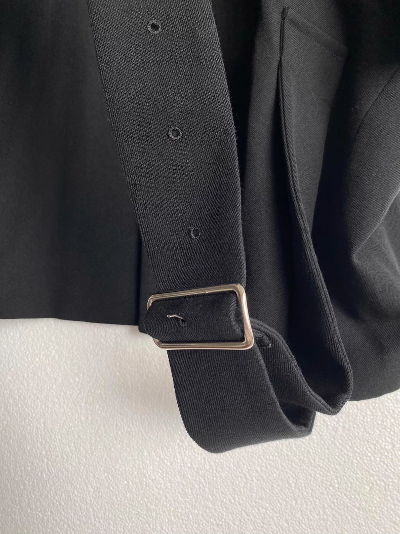 Comme des Garcons Wool Tear Strap Coat