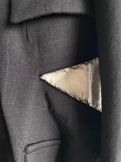 Comme des Garcons Wool Tear Strap Coat