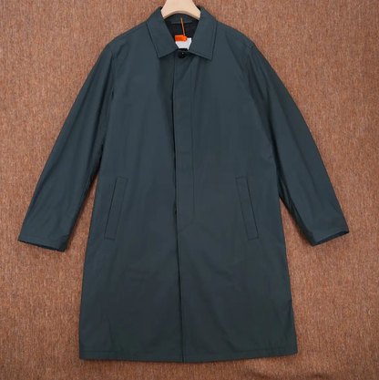 Prada Men's Navy Nylon Trench Coat