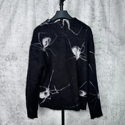 Givenchy Black Mohair Long Sleeve Sweatshirt 0089