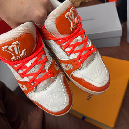 Louis Vuitton Trainer Fashion Sneakers in Orange 0079