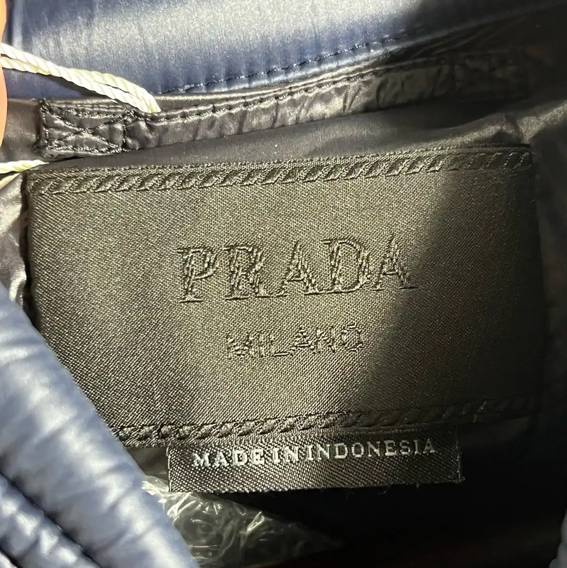 Prada Men's Dark Blue Puffer Jacket