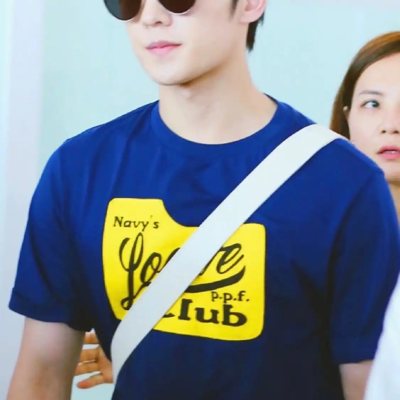 Loewe Navy Blue Cotton Short-Sleeve T-Shirt 0089