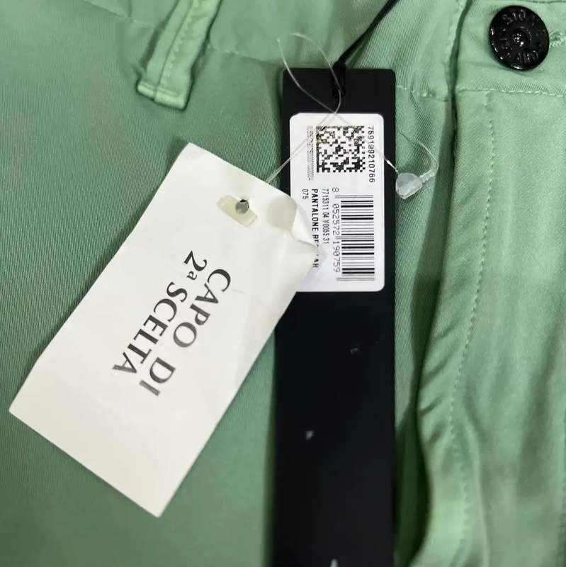 Stone Island Light Green Casual Men's Pants 0089