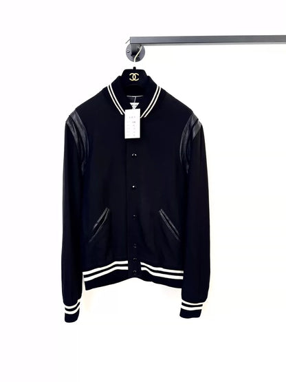Saint Laurent Baseball Jacket in Black