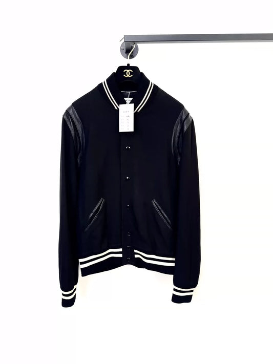 Saint Laurent Baseball Jacket in Black
