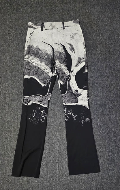 Amiri Wool Flared High-Waist Pants-yf