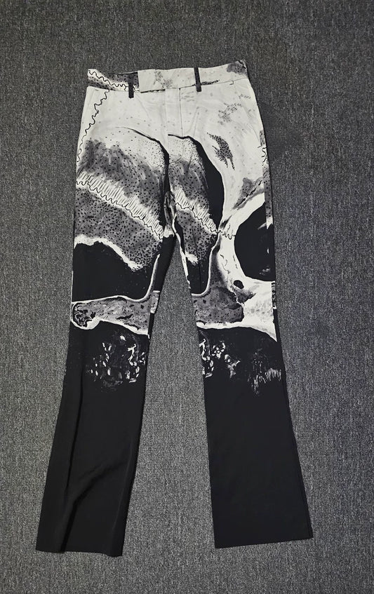 Amiri Wool Flared High-Waist Pants-yf