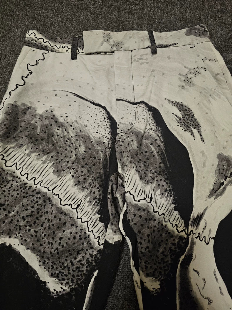 Amiri Wool Flared High-Waist Pants-yf