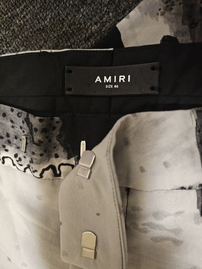 Amiri Wool Flared High-Waist Pants-yf