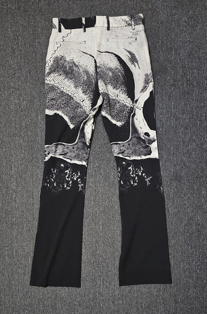 Amiri Wool Flared High-Waist Pants-yf