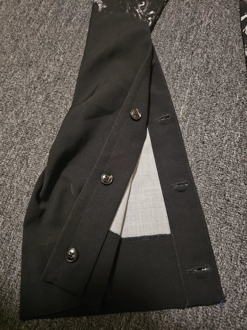 Amiri Wool Flared High-Waist Pants-yf