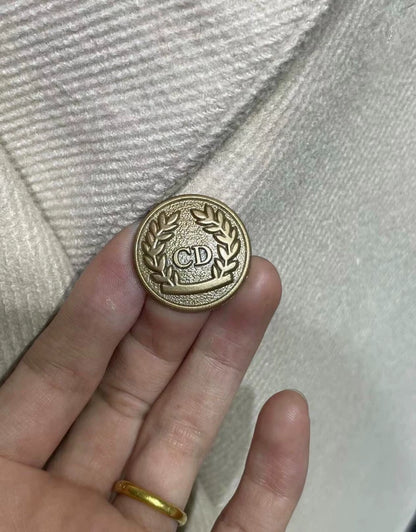 Vintage Dior Beige Wool Overcoat