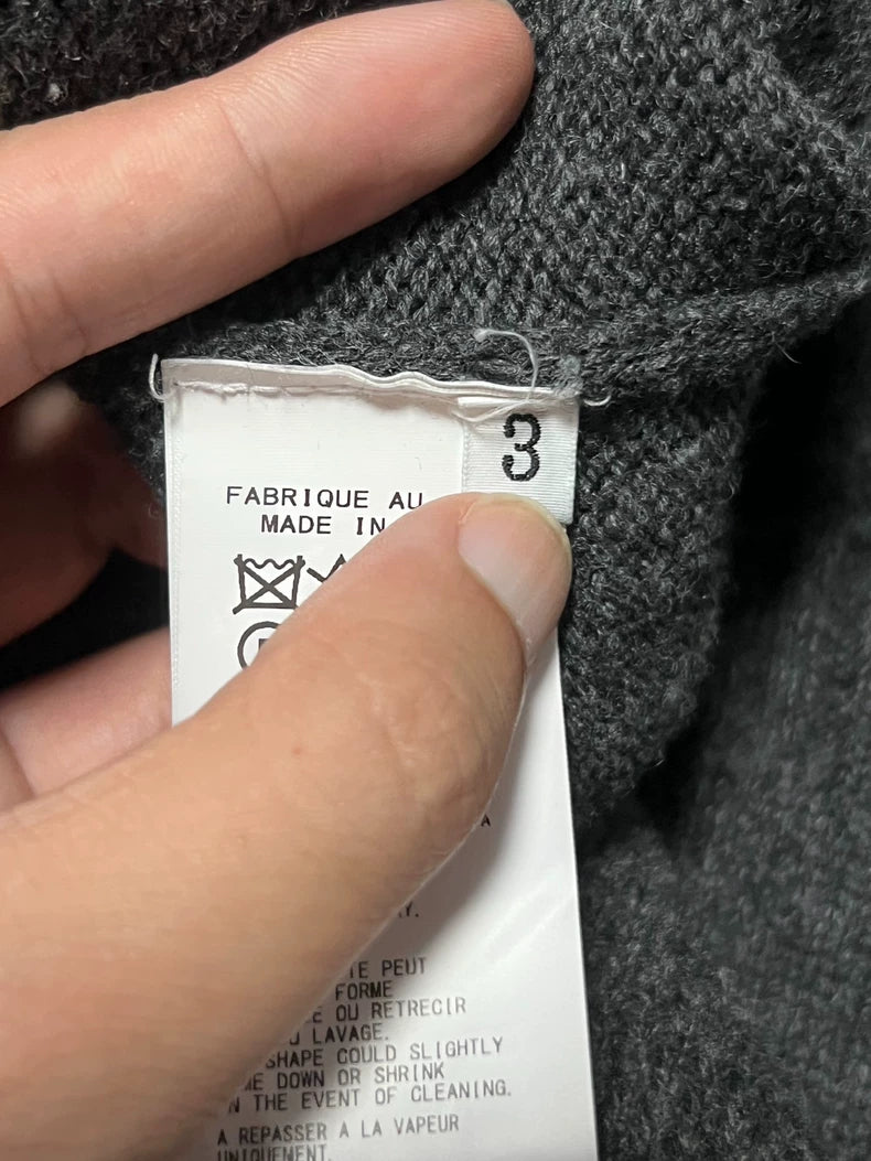 Wool Sweater with Dahlia Design