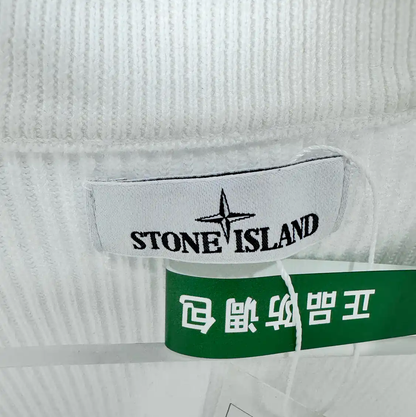 Stone Island White Knit Sweater for Men 0089