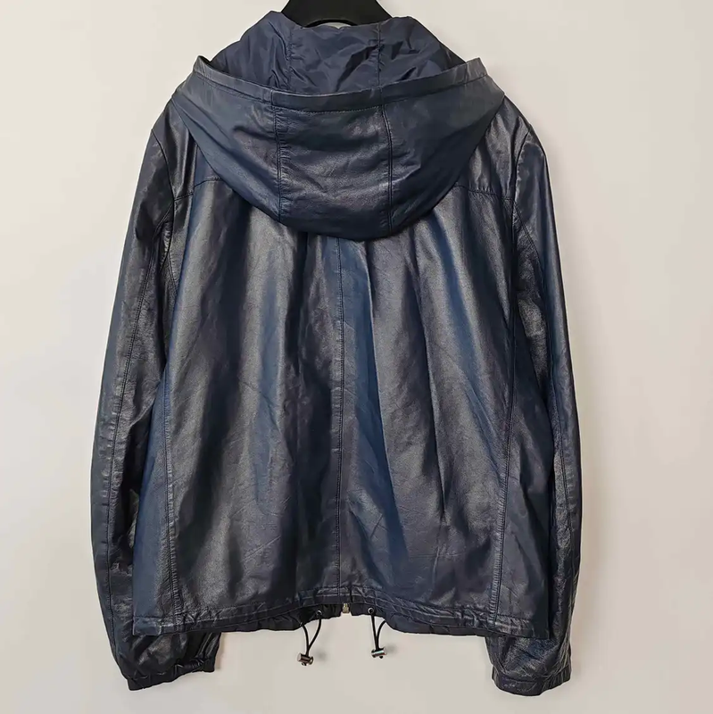 Prada Navy Blue Shell Men's Jacket
