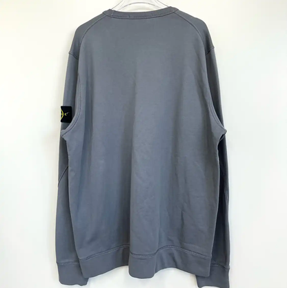 Stone Island Gray Men's Hoodie with Pocket Design 0089