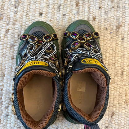 Gucci Flashtrek Crystal-Embellished Sneakers 0079