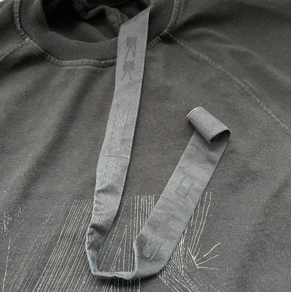 Rick Owens Black Cotton Sweatshirt for Men 0089