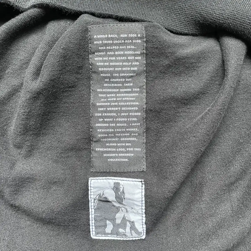 Rick Owens Black Cotton Sweatshirt for Men 0089