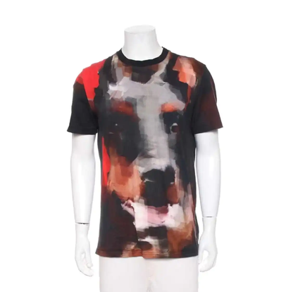 Givenchy Men's Black Cotton Print T-Shirt 0089