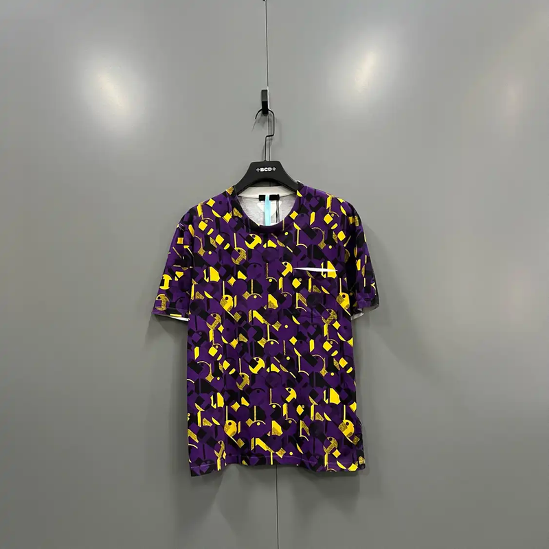 Prada Colorful Short Sleeve Cotton T-Shirt