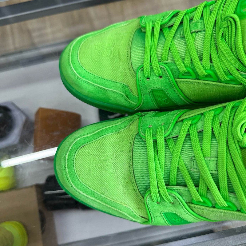 Louis Vuitton Trainer Fashion Sneakers in Green 0079