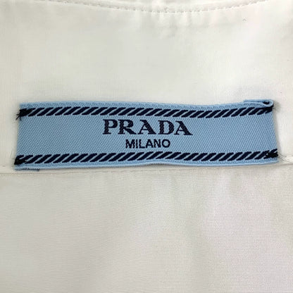 Prada White Long Sleeve Button-Up Shirt