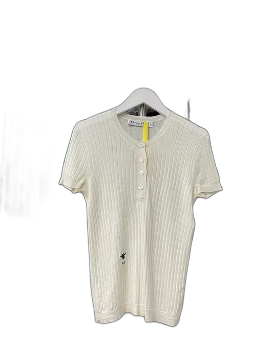Dior Bee Knit Short Sleeve Top