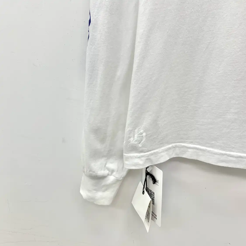 Chrome Hearts White Cotton Long Sleeve T-Shirt 0089