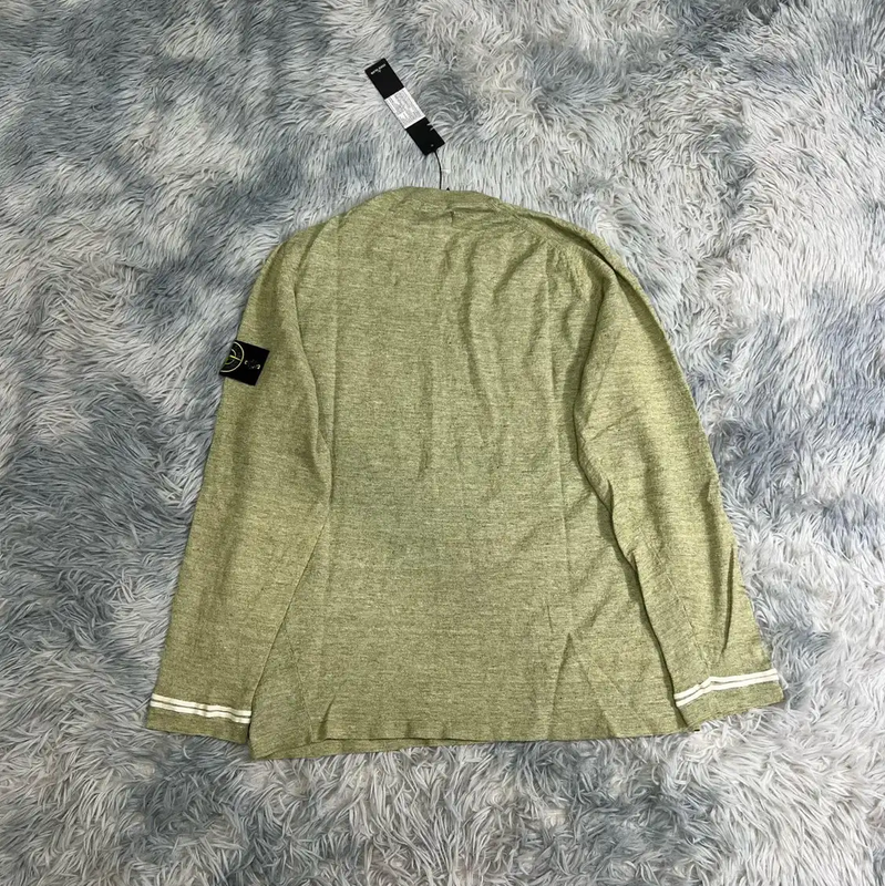 Stone Island Men's Light Yellow Knit Sweater 0089