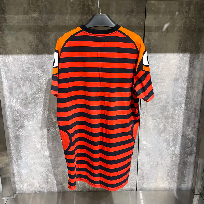 Givenchy Orange Cotton Graphic Tee for Men 0089