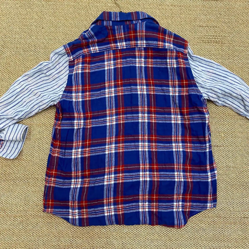 Loewe Color Block Cotton Shirt for Men 0089