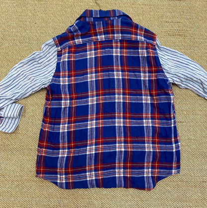 Loewe Color Block Cotton Shirt for Men 0089