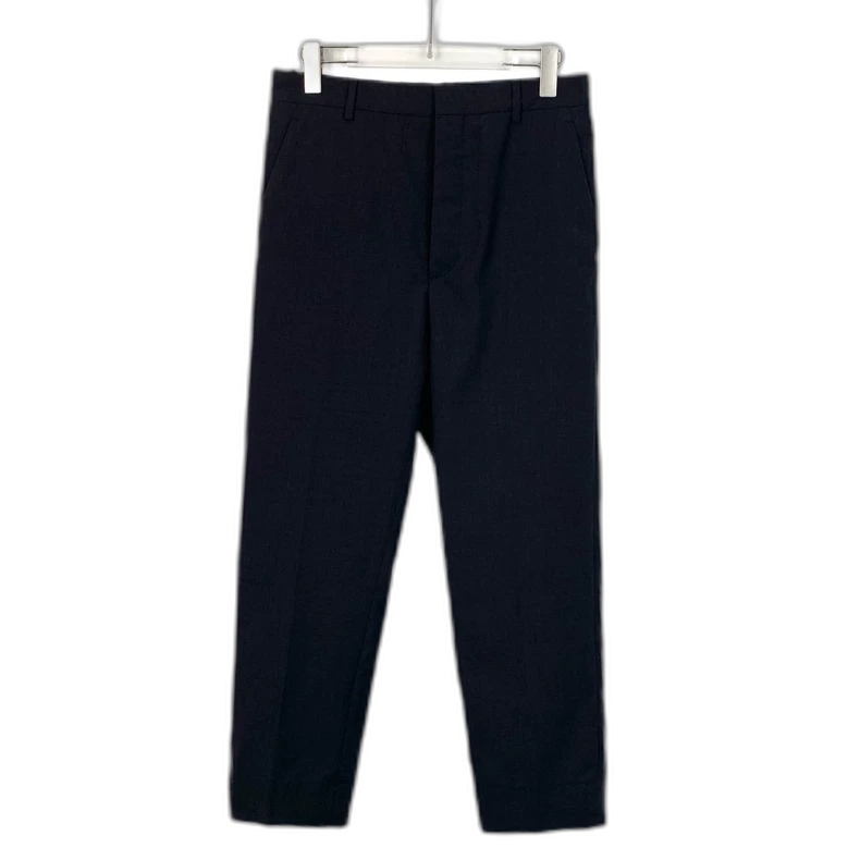 Black Wool Casual Suit Pants