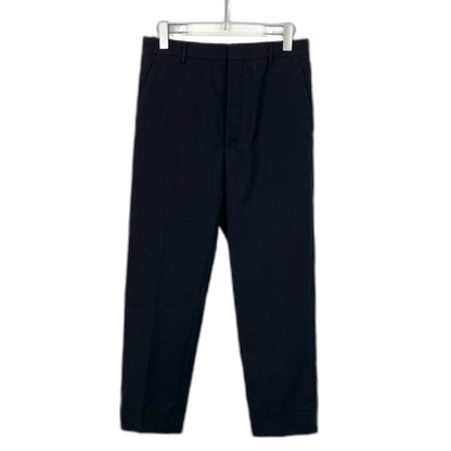 Black Wool Casual Suit Pants