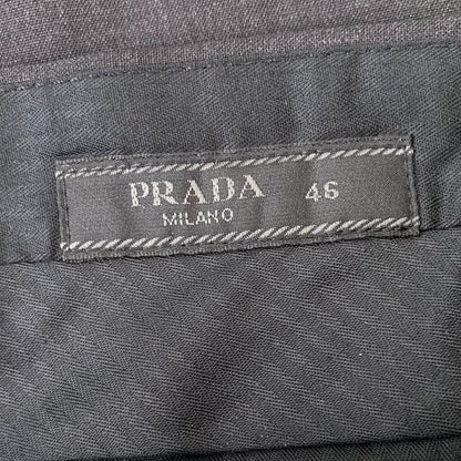 Black Wool Casual Suit Pants