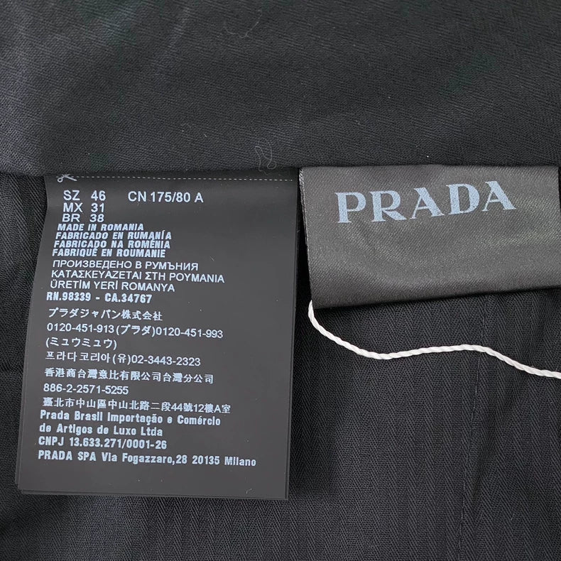 Black Wool Casual Suit Pants