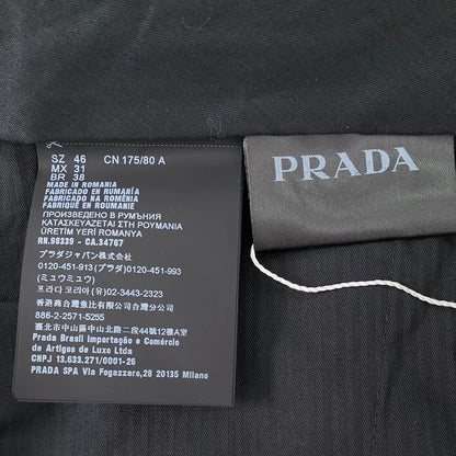 Black Wool Casual Suit Pants