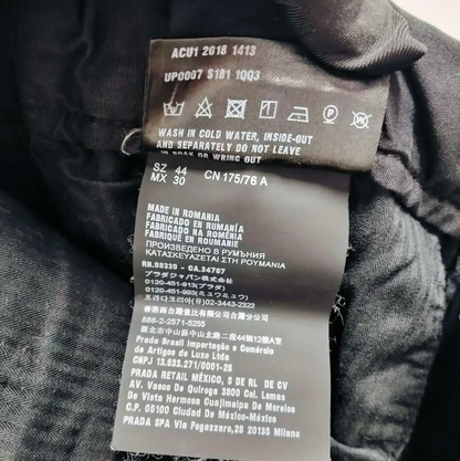 Prada Black Men's Casual Pants L Size