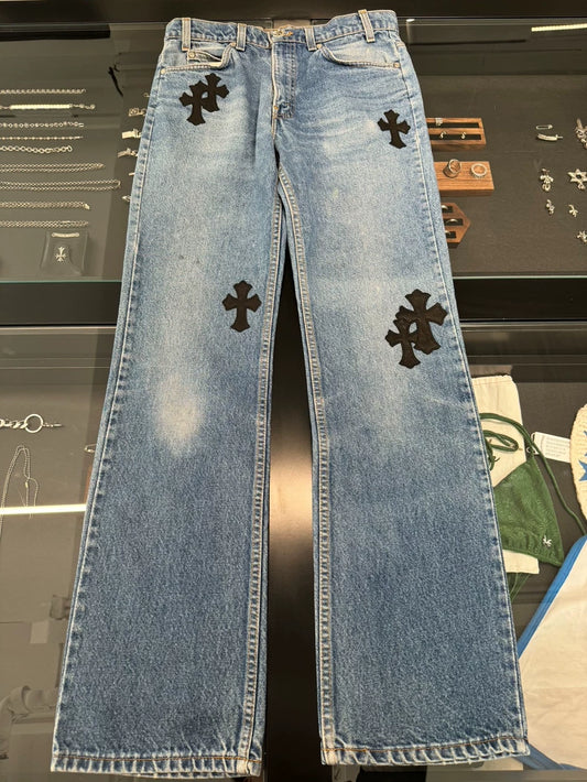 Chrome Hearts Levi's 517 Washed Jeans-yf